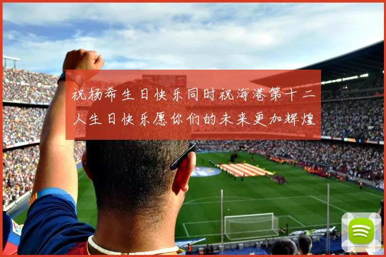 祝杨希生日快乐同时祝海港第十二人生日快乐愿你们的未来更加辉煌绚烂